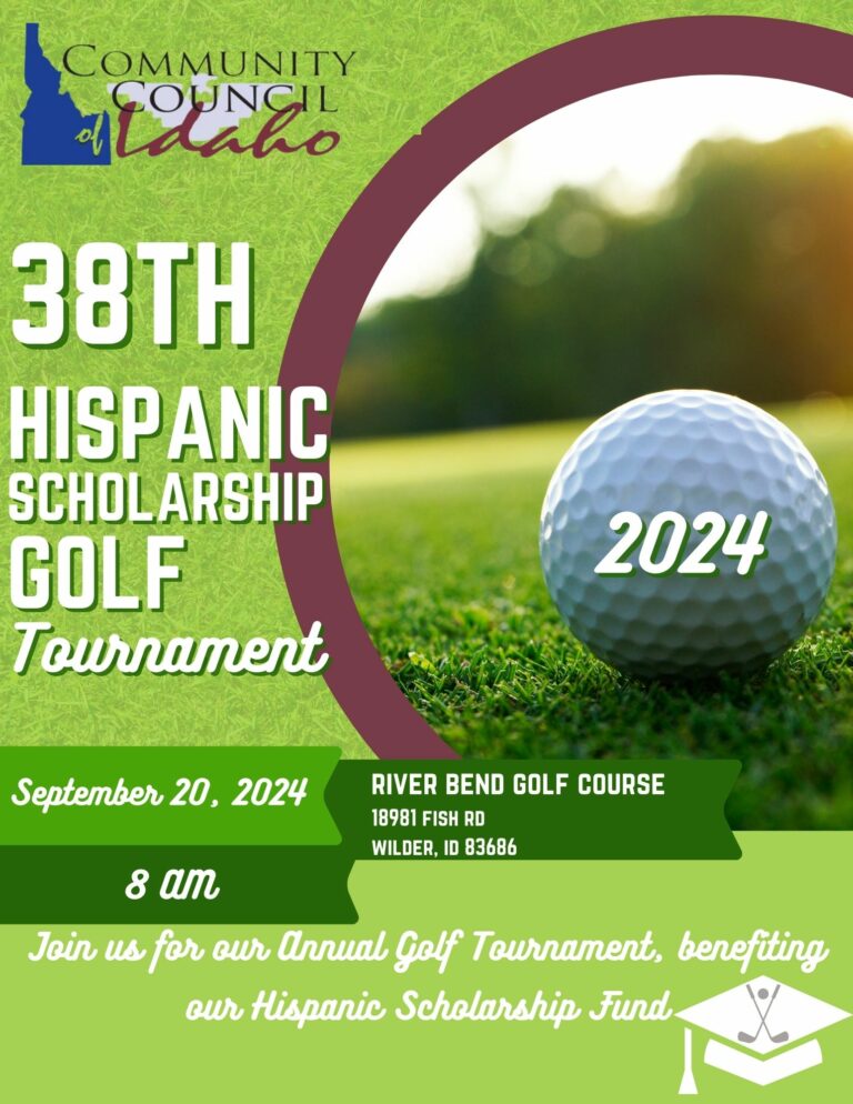 Community Council of Idaho's 38th Hispanic Scholarship Golf Tournament flyer